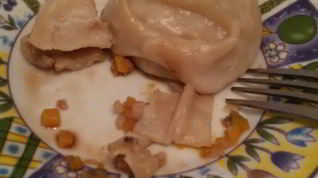 Рецепт Мантов с мясом и тыквой