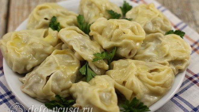 Рецепт мантов с мясом