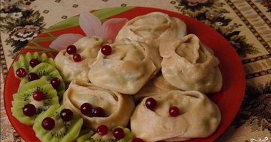 Рецепт Мантов с творогом