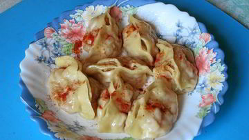 Рецепт Мантов с тыквой и курдючным салом