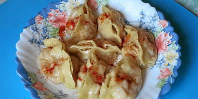 Рецепт Мантов с тыквой и курдючным салом