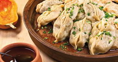 Рецепт Мантов с тыквой и куриным фаршем