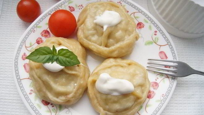 Рецепт мантов со свининой и картофелем