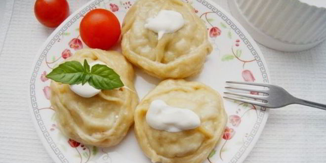 Рецепт мантов со свининой и картофелем