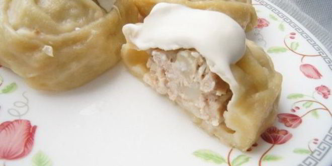 Рецепт мантов со свининой и картофелем