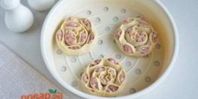 Рецепт мантов в форме розочек