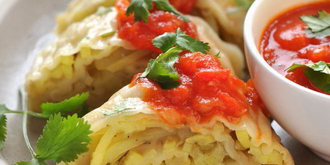 Рецепт Парового рулета с картофелем Ханум