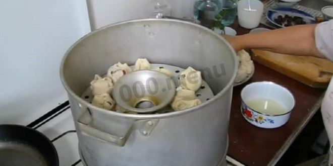 Рецепт теста на манты на воде