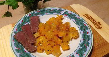 Рецепт Мгновенного гарнира из тыквы