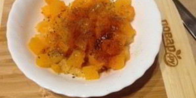 Рецепт мгновенного гарнира из тыквы