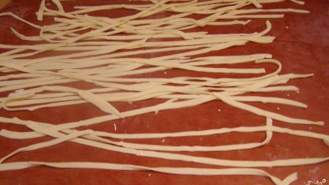 Рецепт молочной лапши
