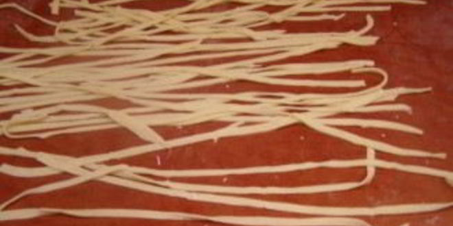 Рецепт молочной лапши