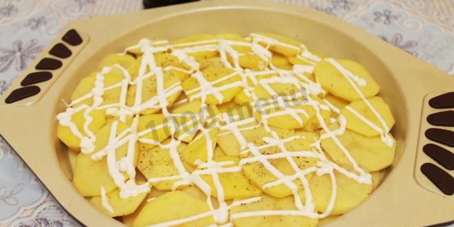 Рецепт картошки по-французски с грибами лисичками в духовке