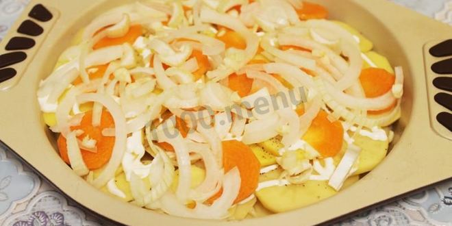 Рецепт картошки по-французски с грибами лисичками в духовке