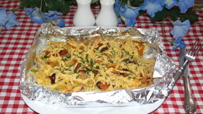 Рецепт мяса по-французски из курицы