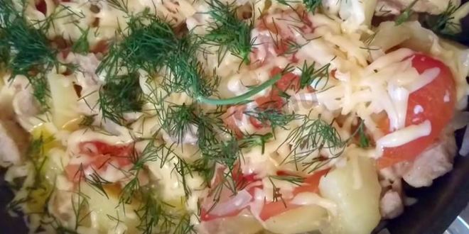 Рецепт мяса по-французски на сковороде с картошкой