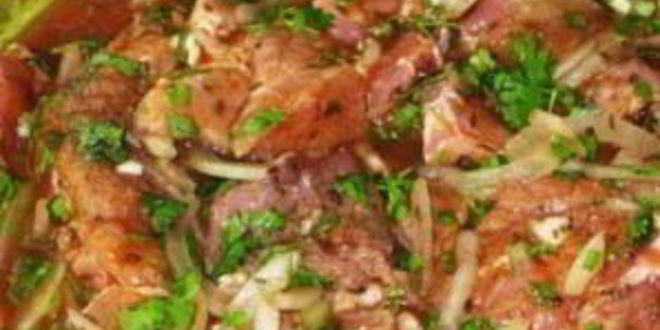 Рецепт мяса по-французски с баклажанами