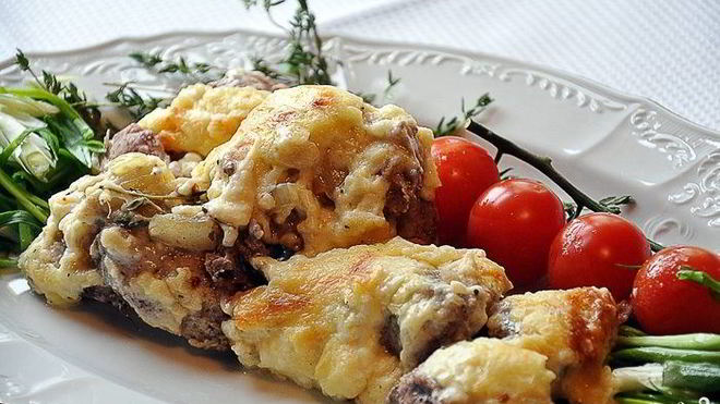 Рецепт мяса по-французски с картофелем