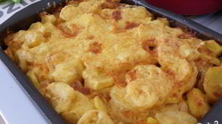 Рецепт Мяса по-французски с курицей и картошкой