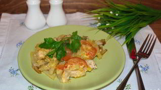 Рецепт Мяса по-французски в сковороде