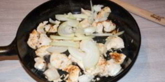 Рецепт мяса по-французски в сковороде