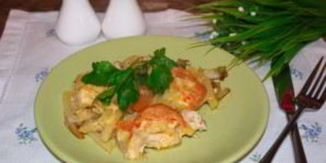 Рецепт мяса по-французски в сковороде