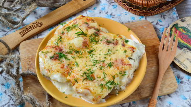 Рецепт сочного куриного филе по-французски