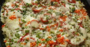 Рецепт Свинины по-французски с помидорами и картошкой