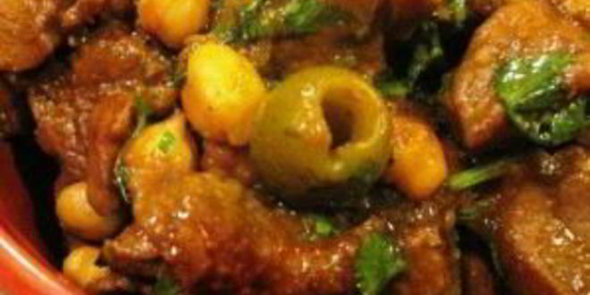 Рецепт ароматной баранины с нутом