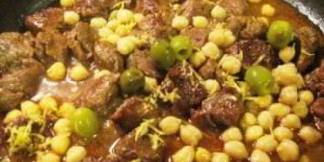 Рецепт ароматной баранины с нутом