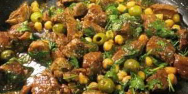 Рецепт ароматной баранины с нутом