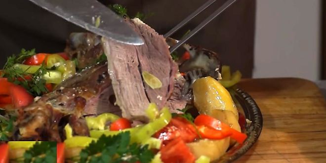 Рецепт баранины в рукаве в духовке