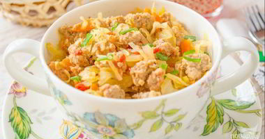 Рецепт Фарша с тушеной капустой