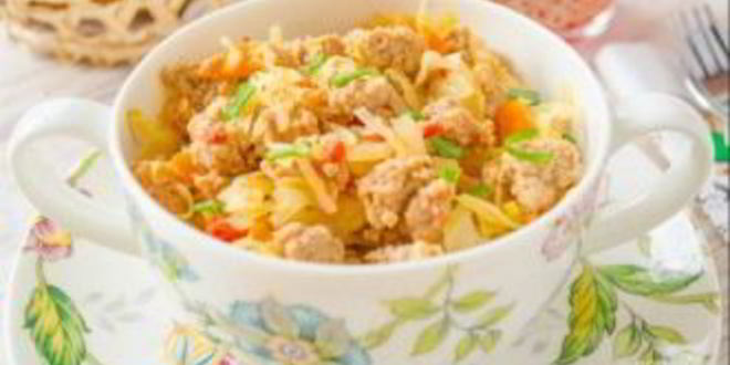 Рецепт фарша с тушеной капустой