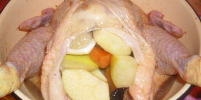 Рецепт фаршированной курицы к празднику