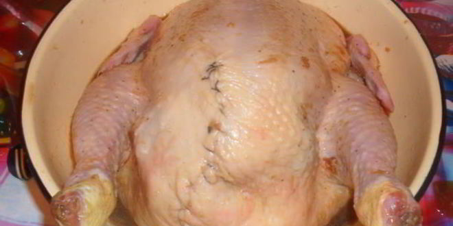 Рецепт фаршированной курицы к празднику