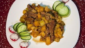 Рецепт Говядины с болгарским перцем по-японски