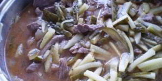 Рецепт говядины с огурцом