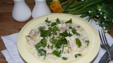 Рецепт Индейки в сливочном соусе