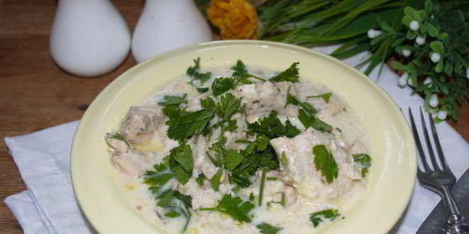 Рецепт индейки в сливочном соусе