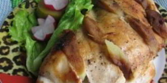 Рецепт куриной грудки с яблоками