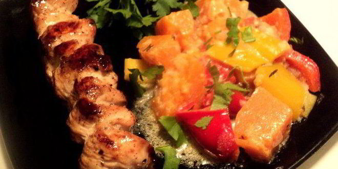 Рецепт куриных грудок на шпажках