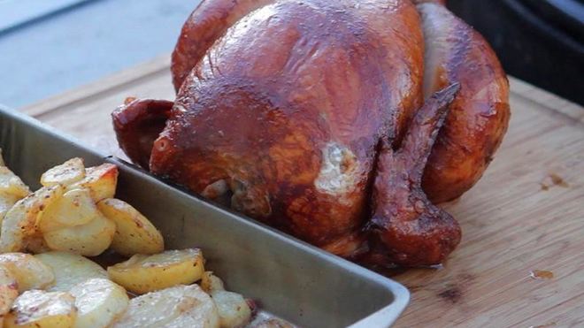 Рецепт курицы на вертеле в рассоле