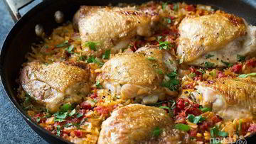 Рецепт Курицы с макаронами по-гречески