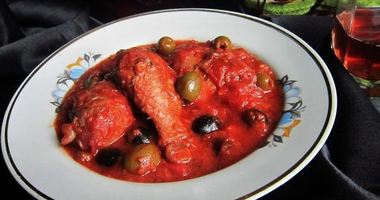 Рецепт Курицы, тушенной по-охотничьи