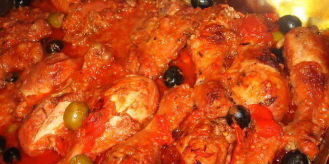 Рецепт курицы, тушенной по-охотничьи