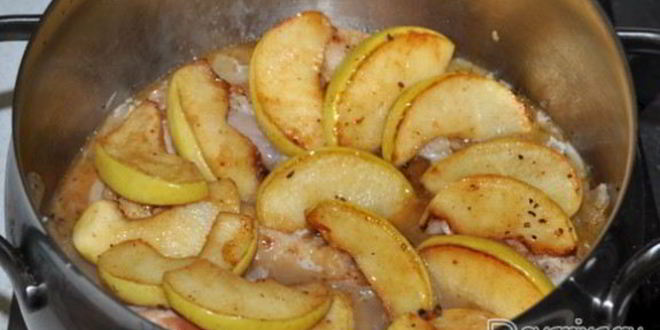 Рецепт курицы в яблочном сидре