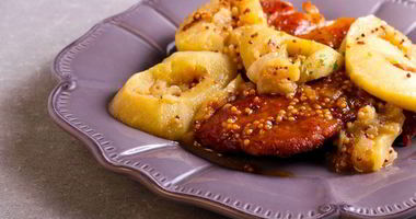 Рецепт Отбивных из свинины с яблоками