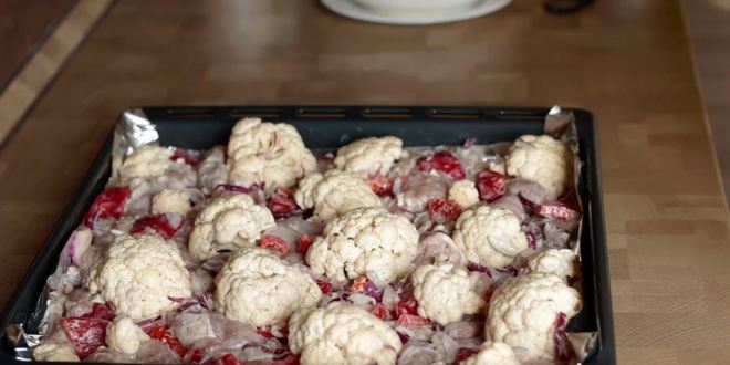 Рецепт простой курицы в духовке с овощами