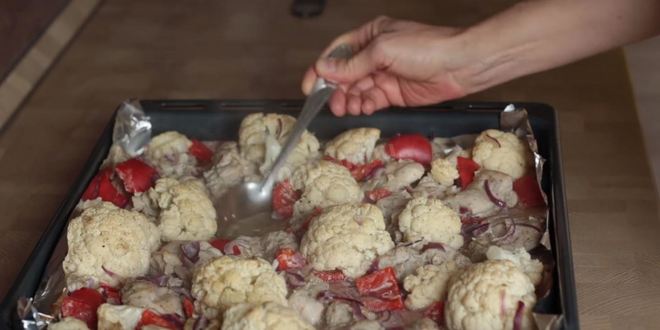 Рецепт простой курицы в духовке с овощами